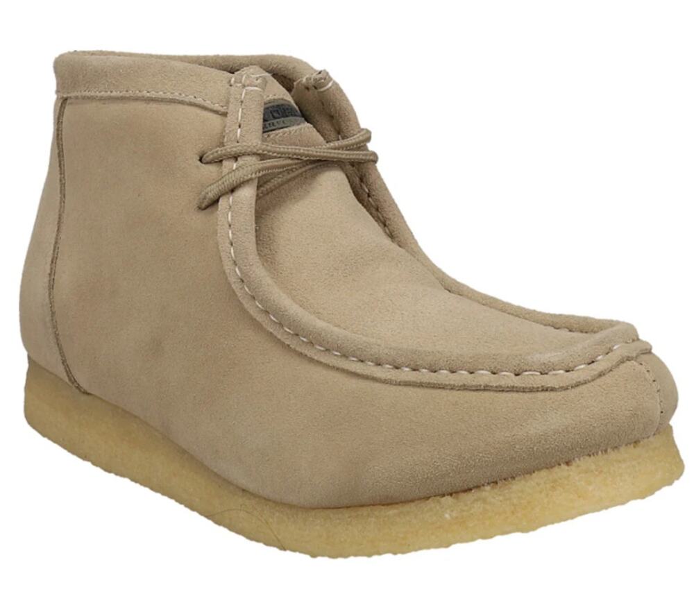 Roper Mens Gum Sticker Chukka Ankle Boots Size 14 EU 47.5 Tan Taupe Suede NWT